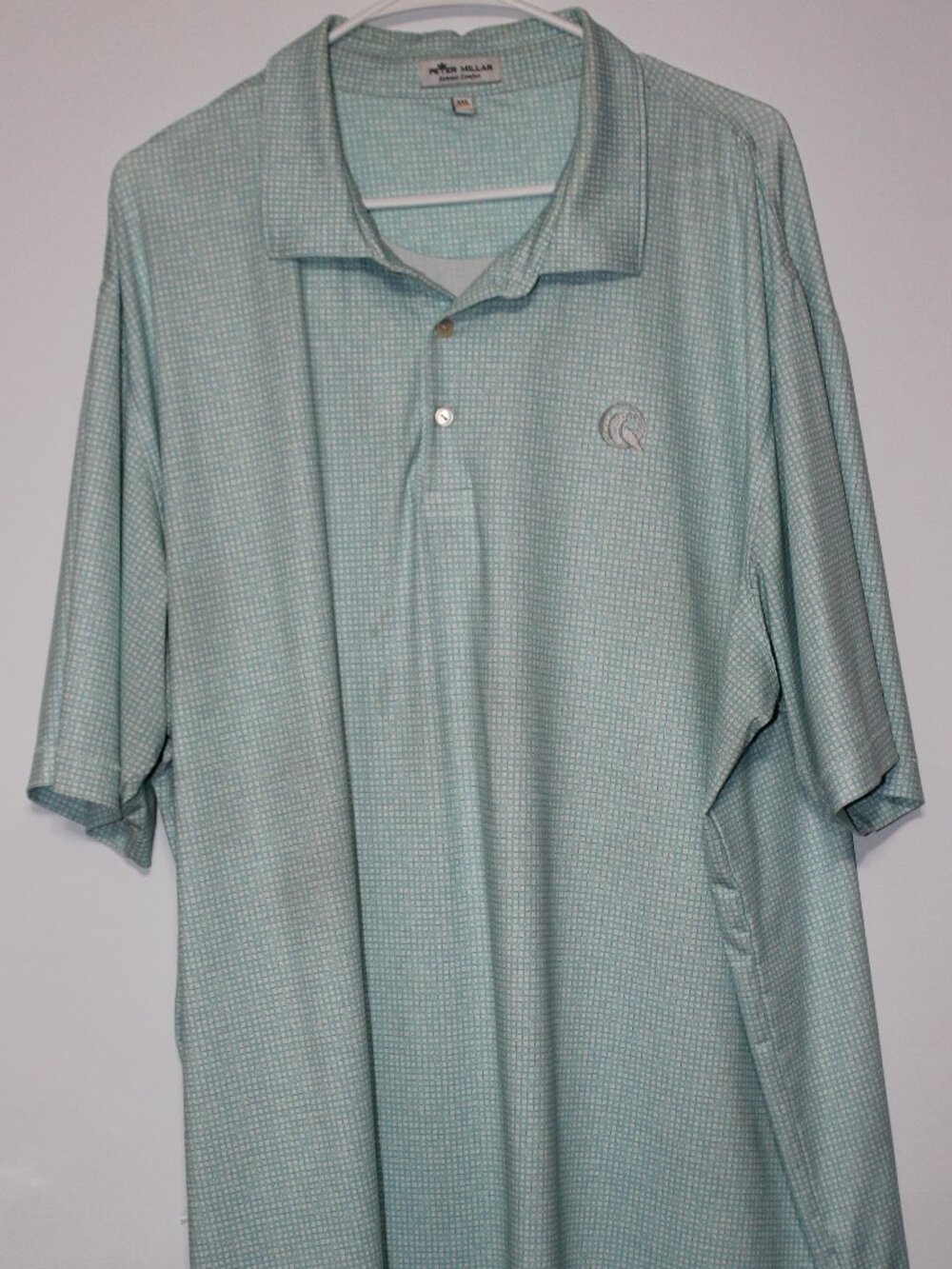 Peter Millar Summer Comfort Quail Ridge Country Club Golf Polo XXL Aqua